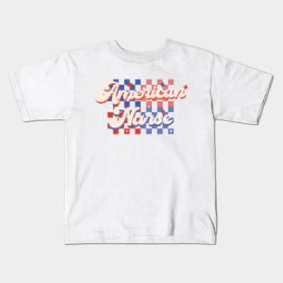 American Nurse 4th Of July Kids T-Shirt